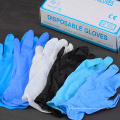 Guantes de seguridad protectores suaves sin polvo de nitrilo